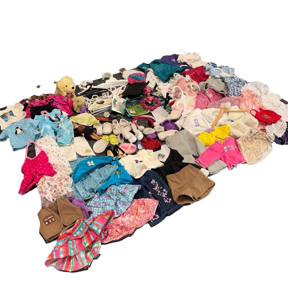 Vintage American Girl Doll clothing + accessories huge LOT 121 pieces READ